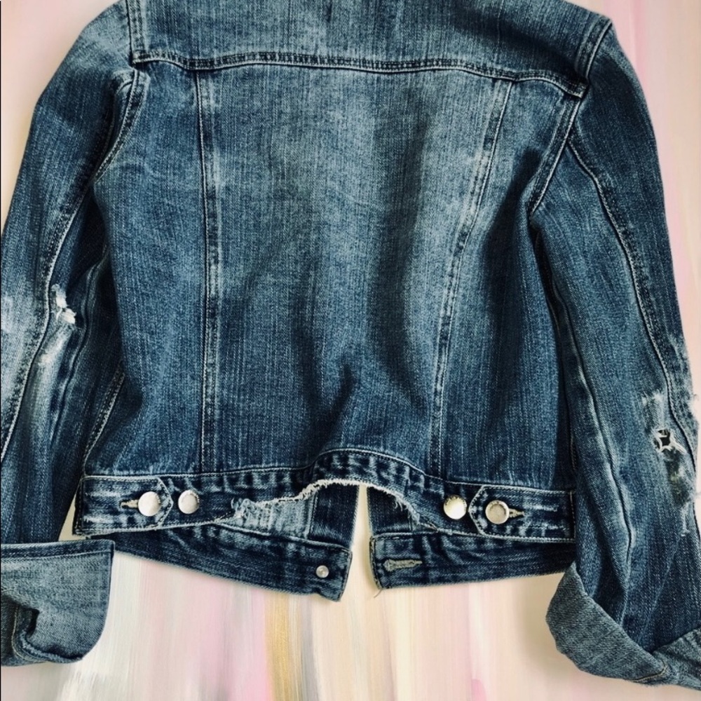 Distressed Jean Jacket - Picture 4 of 7
